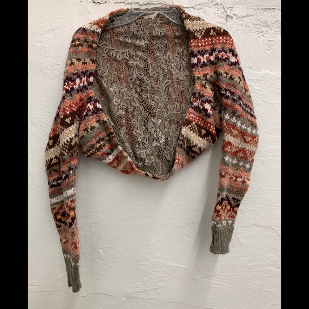 Free People Shrug Sweater Sz XS